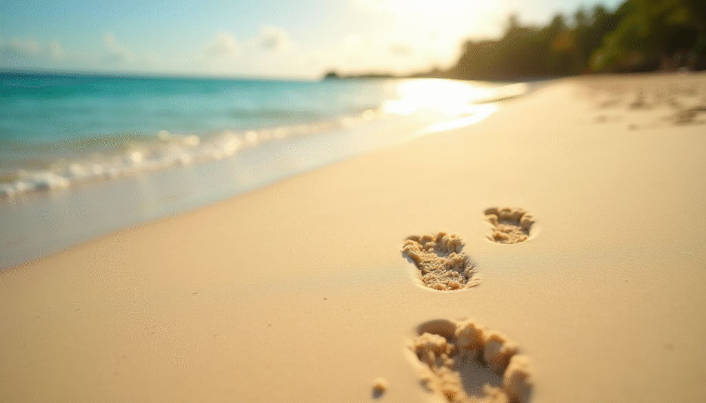 jamaica negril beach footprints acceptance journey