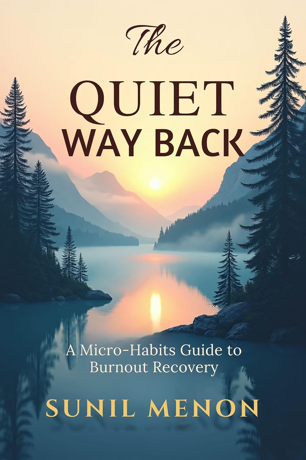 Book cover of The Quiet Way Back by Sunil Menon